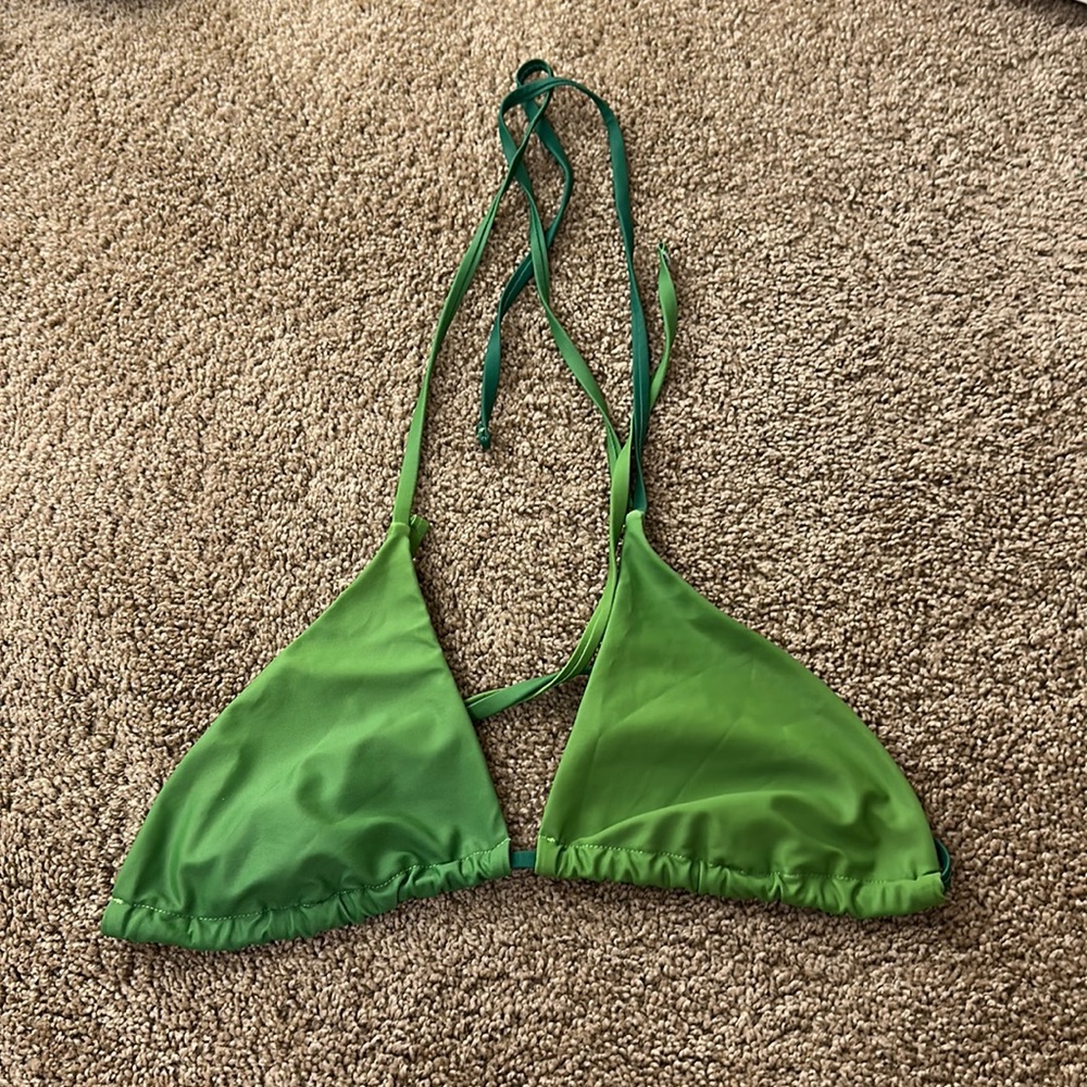 Multi colored Green bikini top